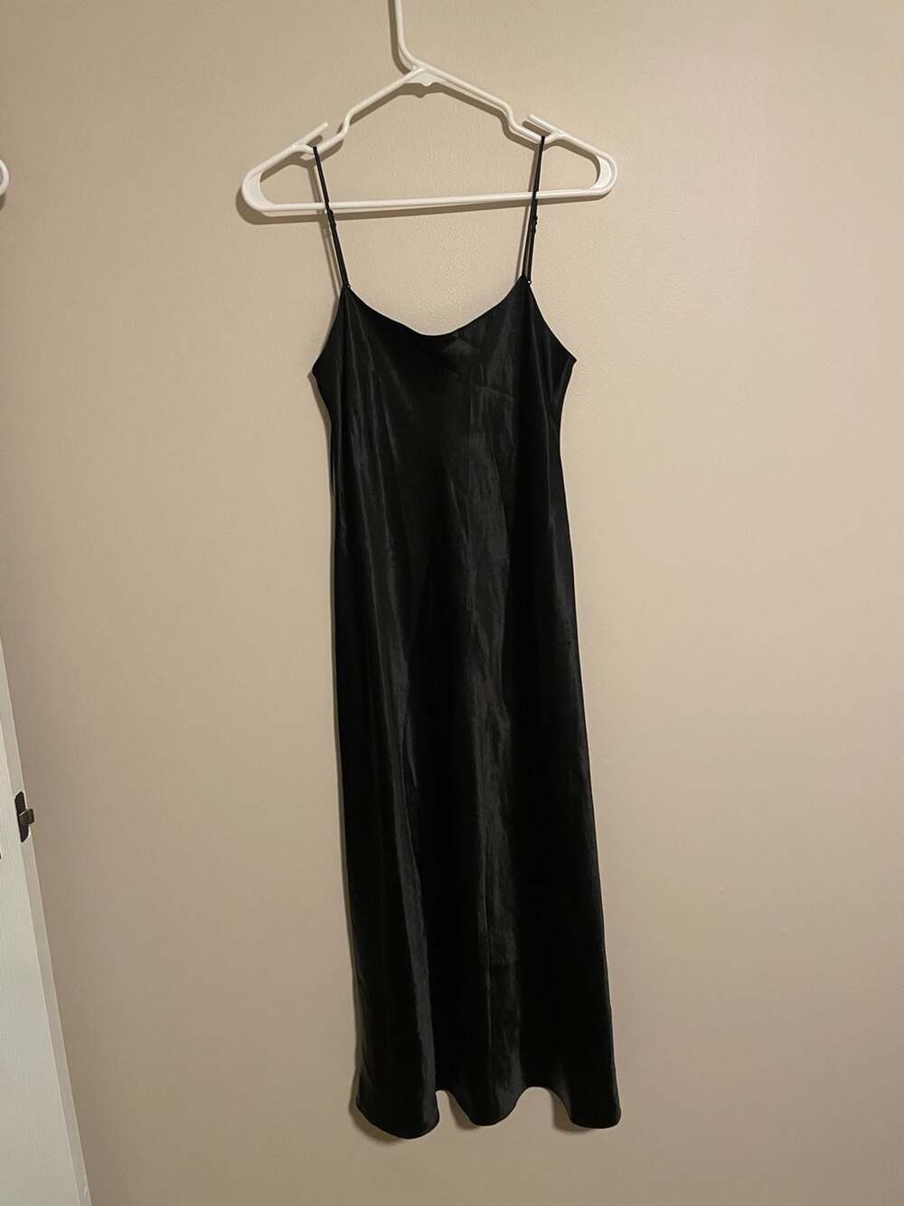 Vince Black Slip Dress Size S Acetate Spaghetti Strap